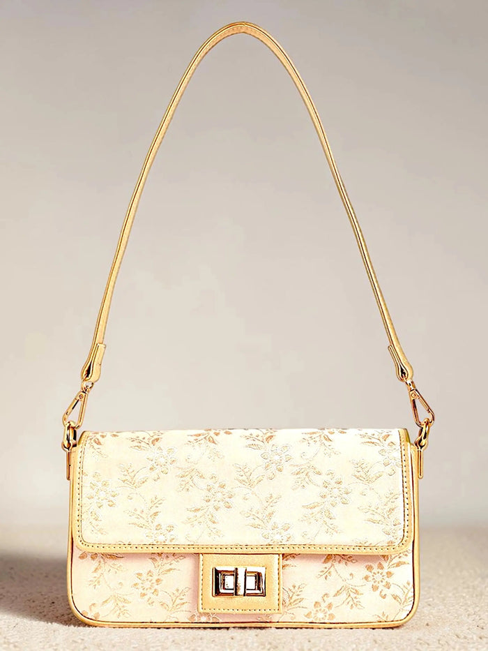 Alira Shoulder Bag - Off white Gold