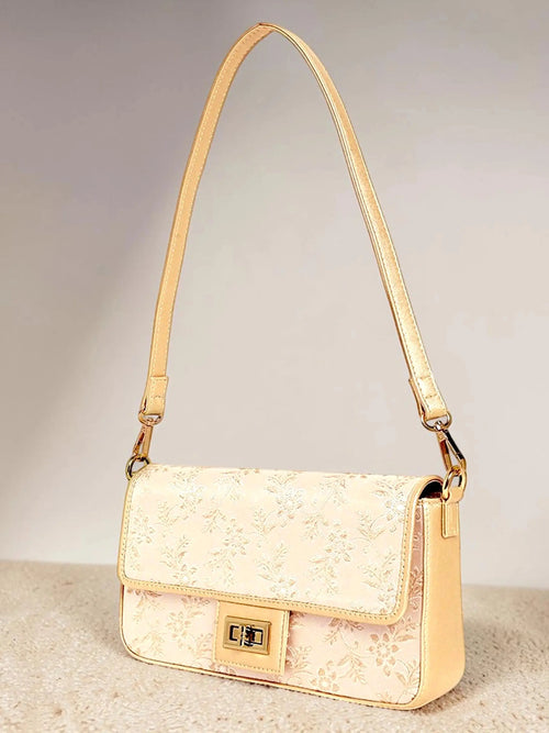 Alira Shoulder Bag - Off white Gold