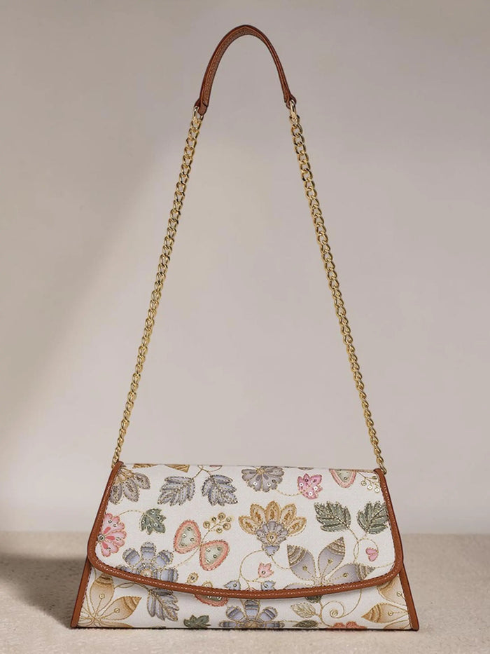 Elisa Wallet Sling - Caramel Ivory
