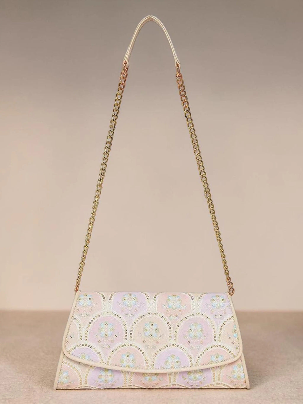 Elisa Wallet Sling - Pearl Blush