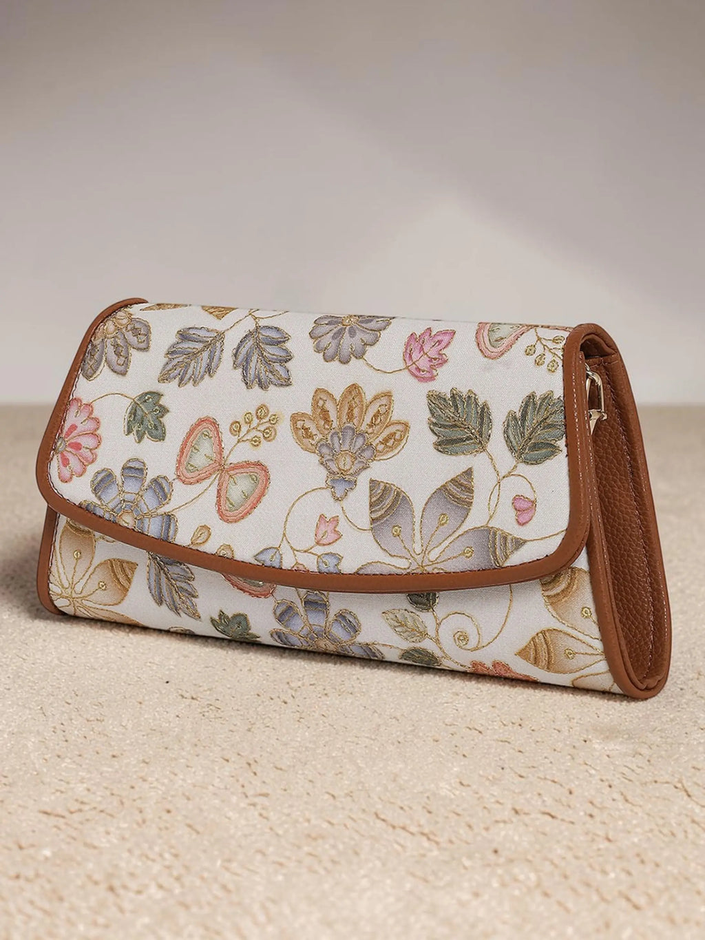 Elisa Wallet Sling - Caramel Ivory