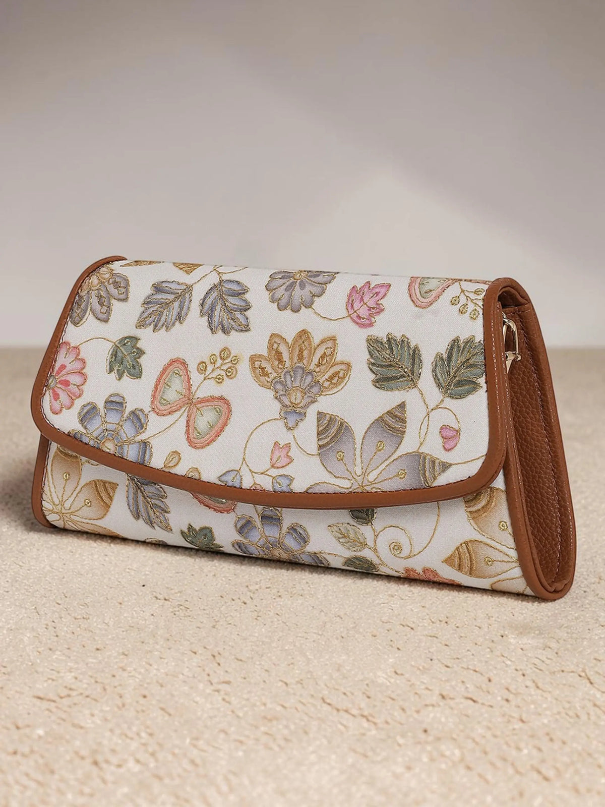 Elisa Wallet Sling - Caramel Ivory
