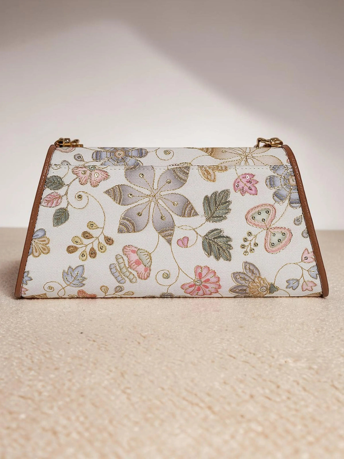 Elisa Wallet Sling - Caramel Ivory