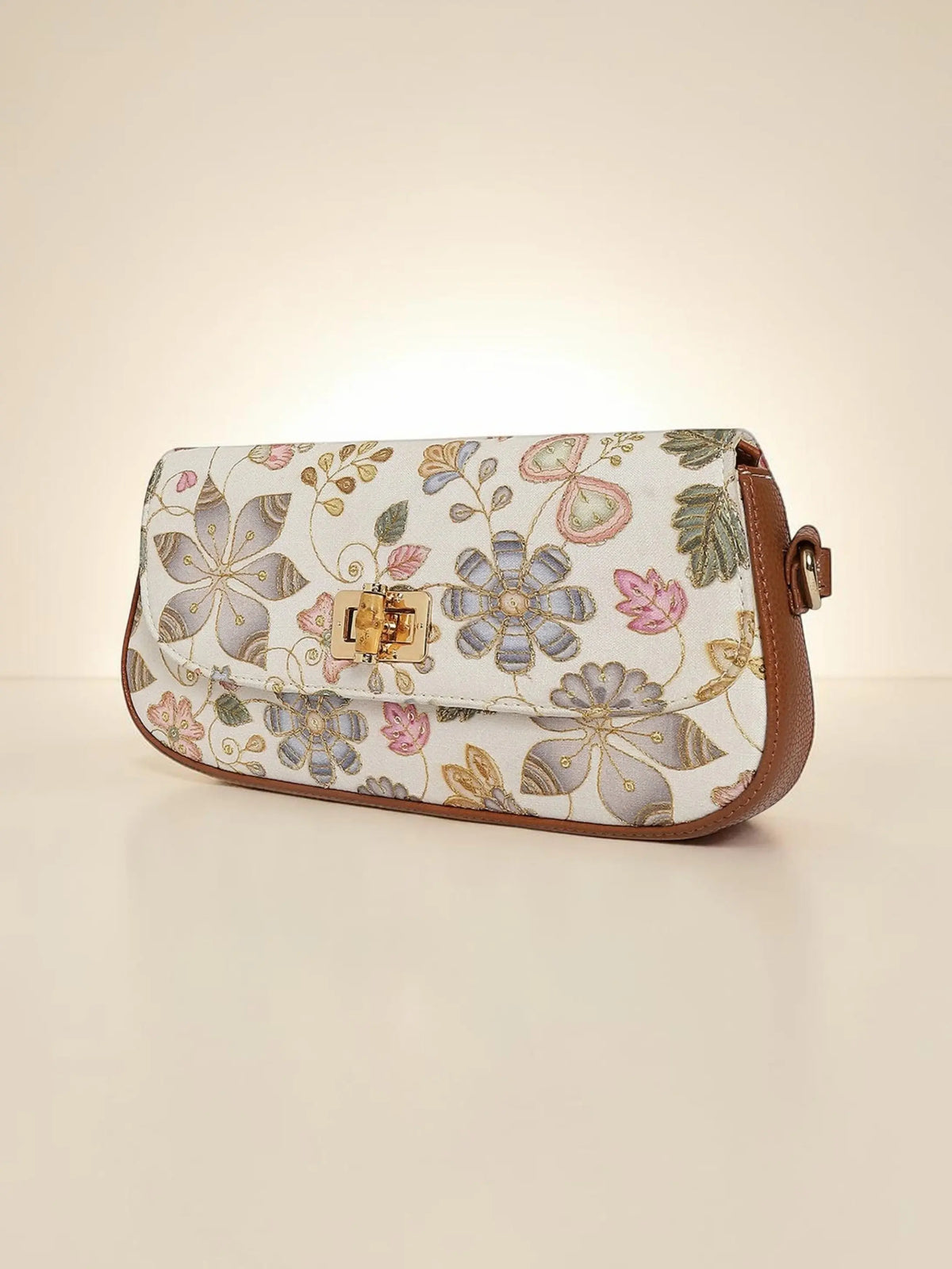 Saira Crossbody bag - Caramel Ivory