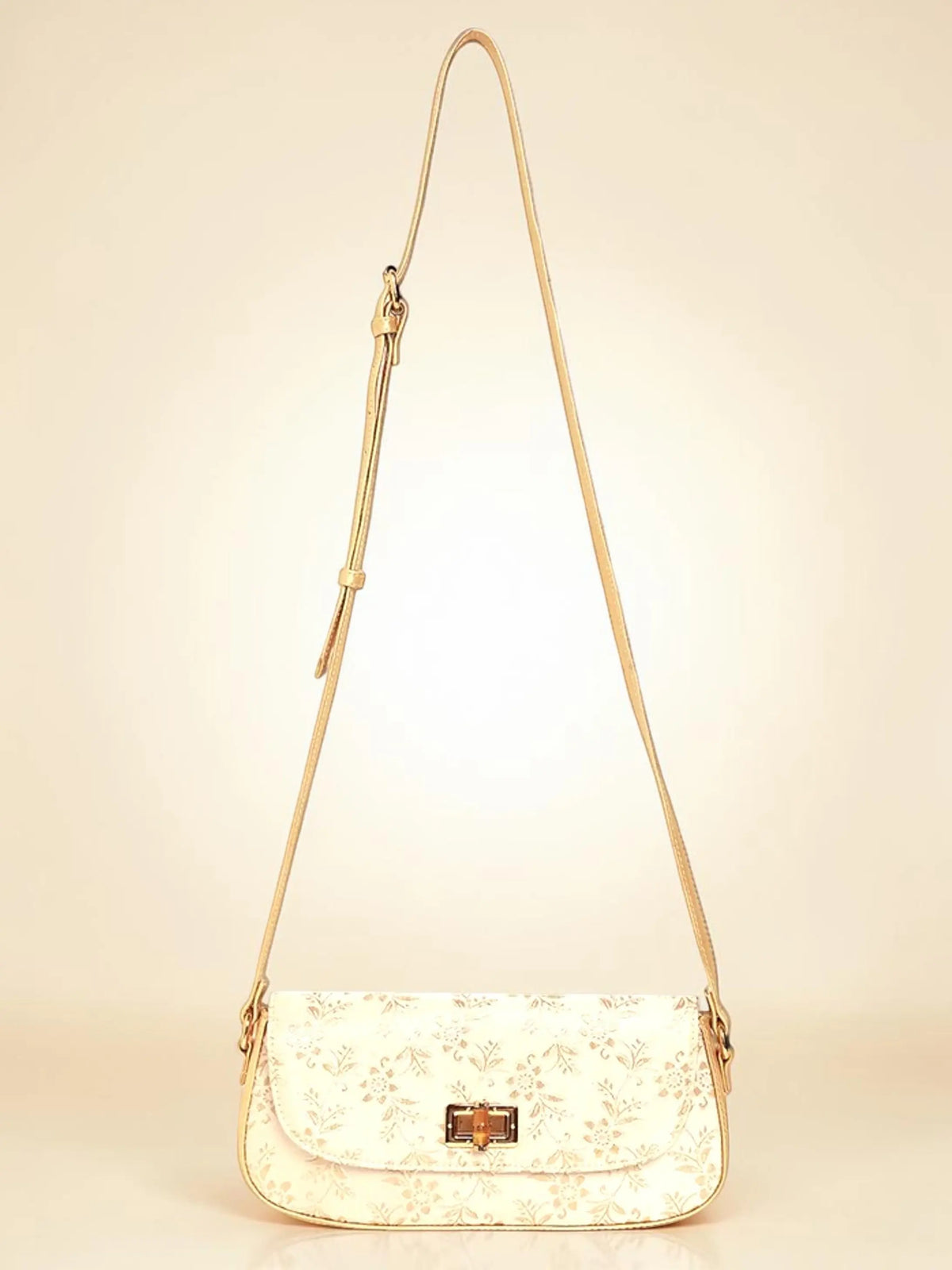 Saira Crossbody bag - Off white Gold