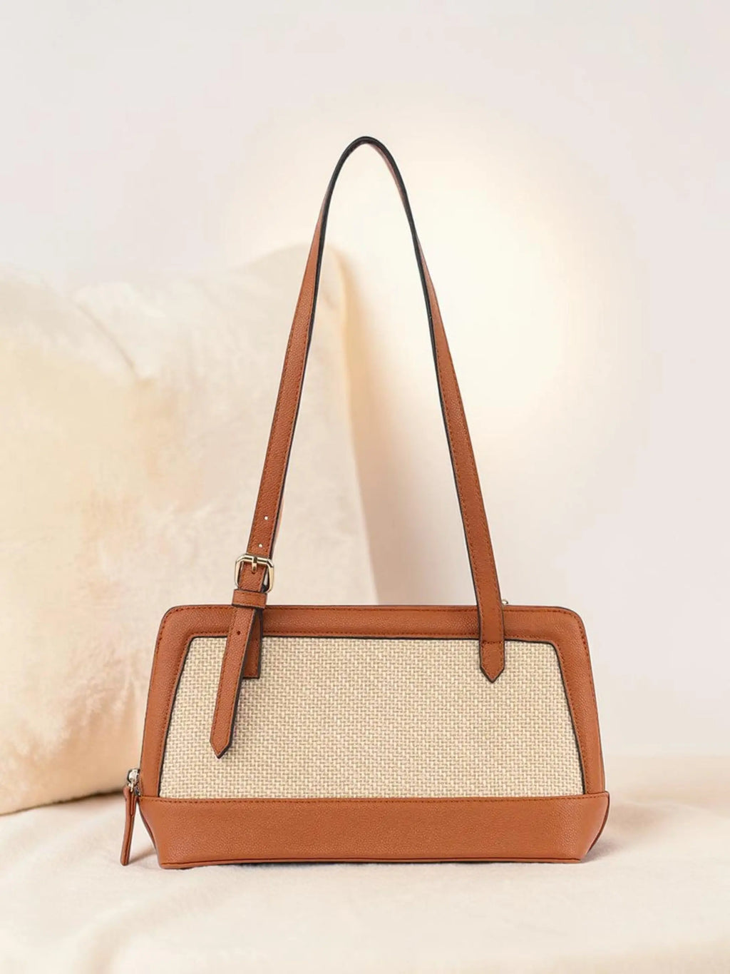 Liora Jute Shoulder Bag - Tan
