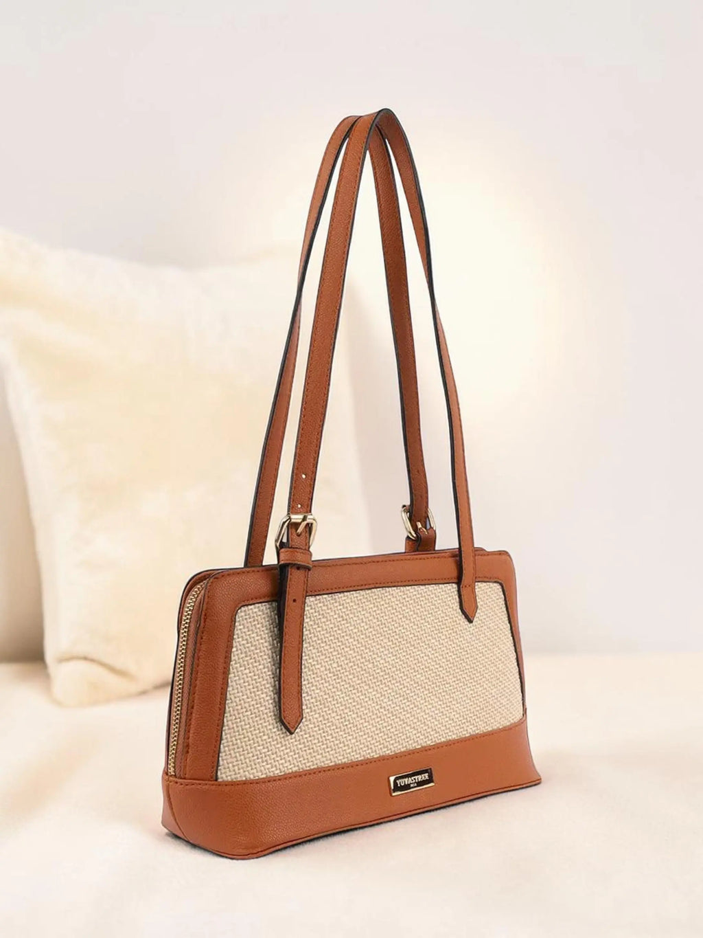 Liora Jute Shoulder Bag - Tan