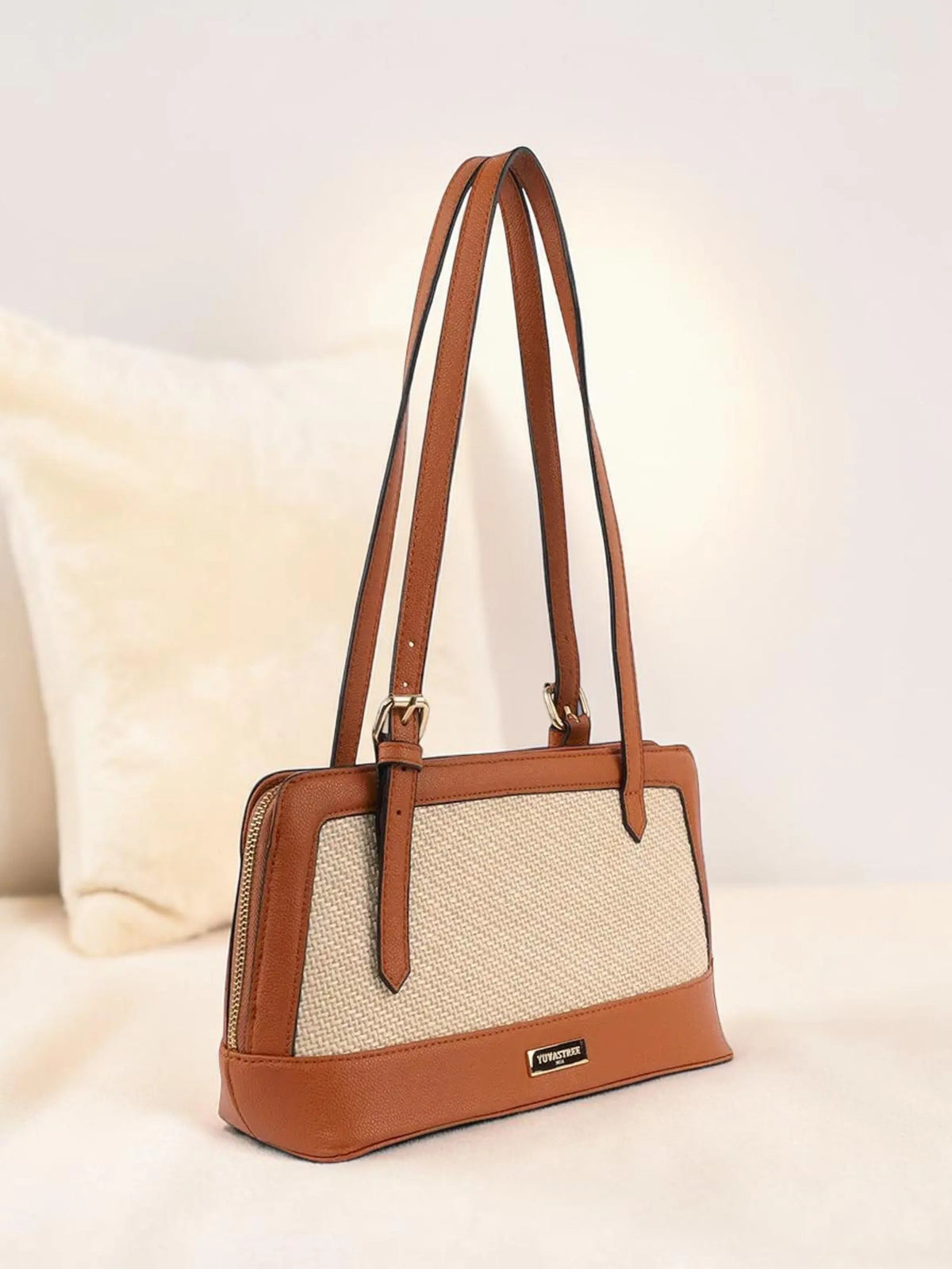 Liora Jute Shoulder Bag - Tan