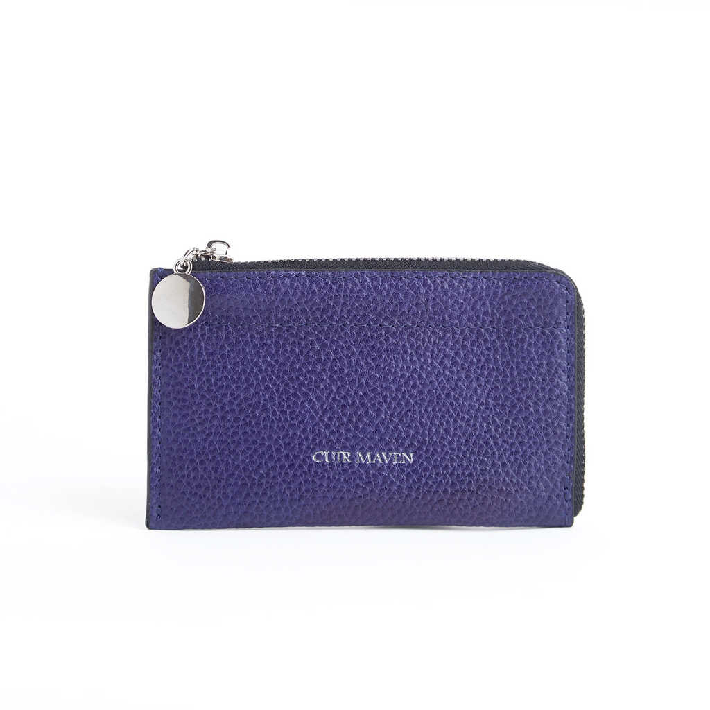 Card and coin wallet-Navy Blue