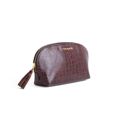 Bubble Pouch-Cherry Black