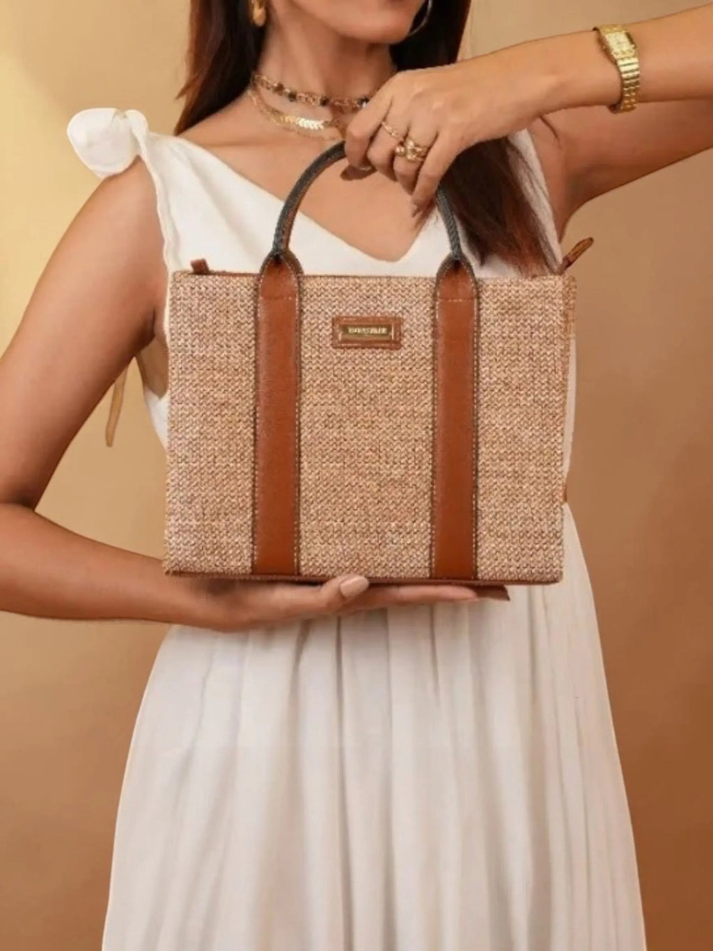 Ellora Mini Tote  - Tan