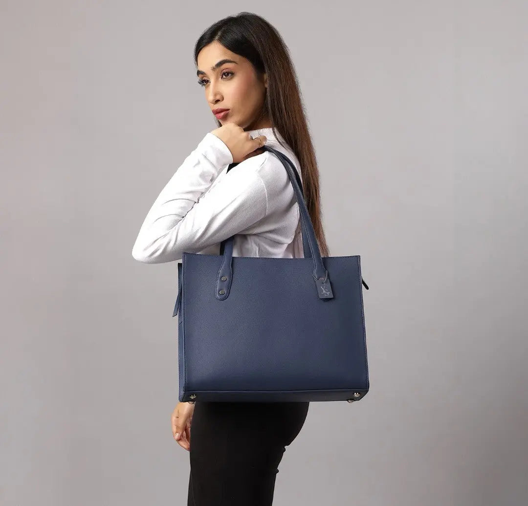 Elevate Tote-Navy Blue