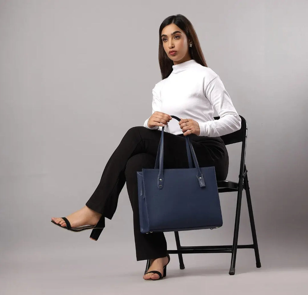 Elevate Tote-Navy Blue