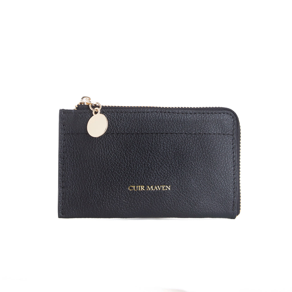 Card and coin wallet-Black