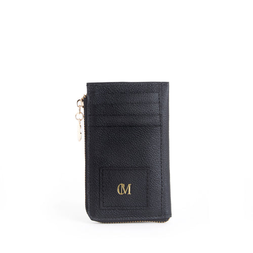 Card and coin wallet-Black