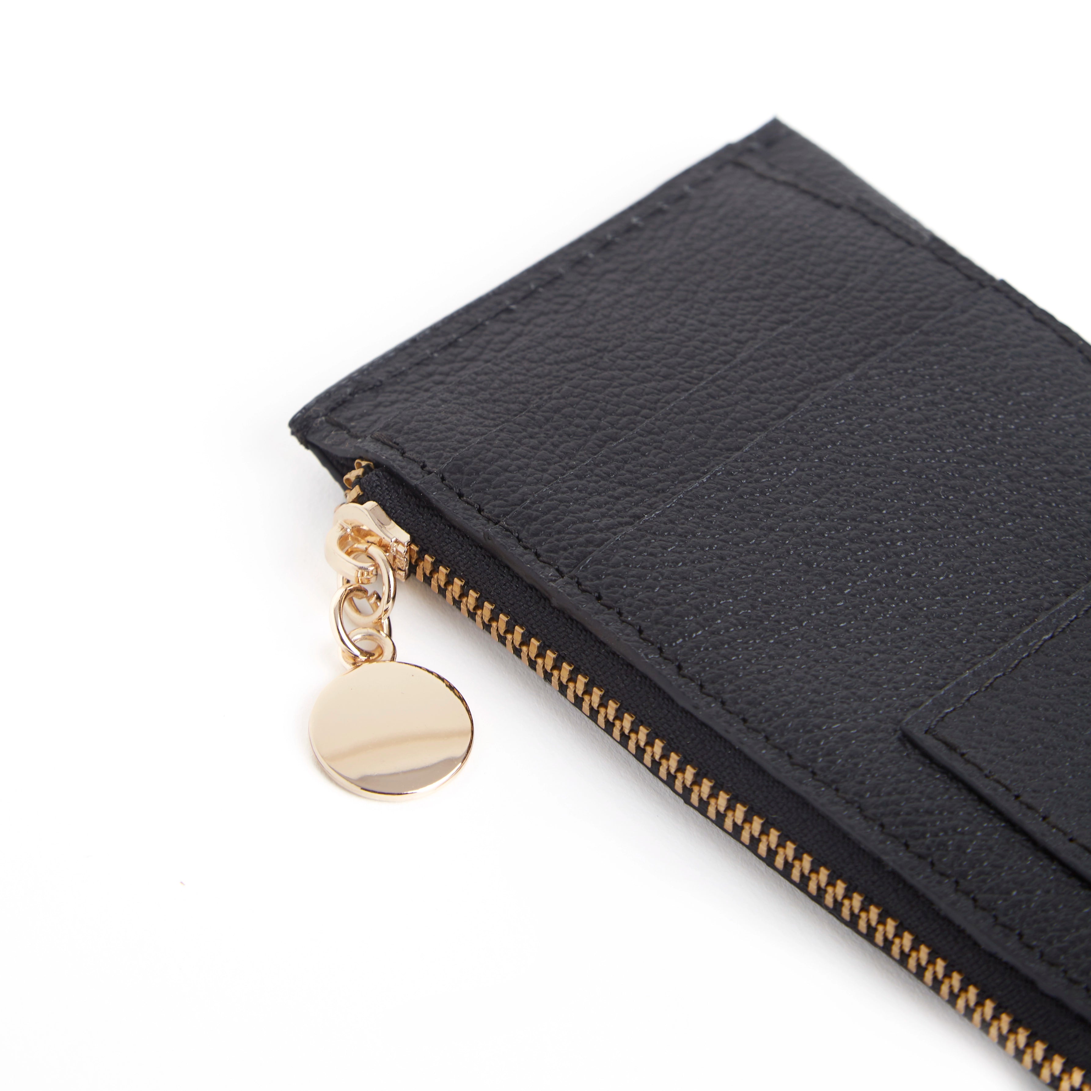 Card and coin wallet-Black