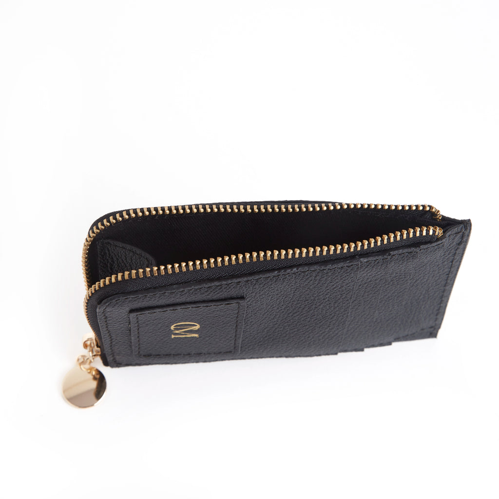 Card and coin wallet-Black