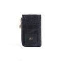 Card and coin wallet-Black Croco