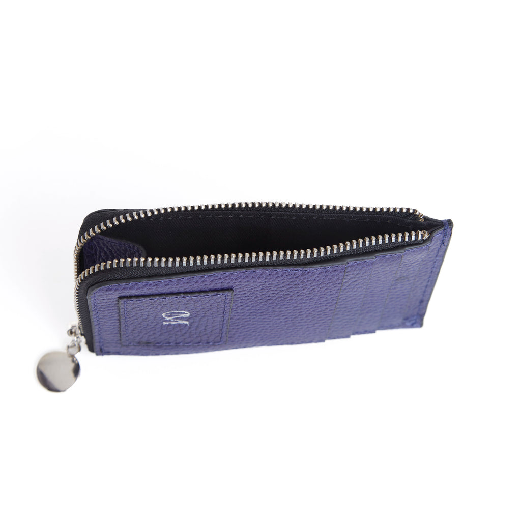 Card and coin wallet-Navy Blue