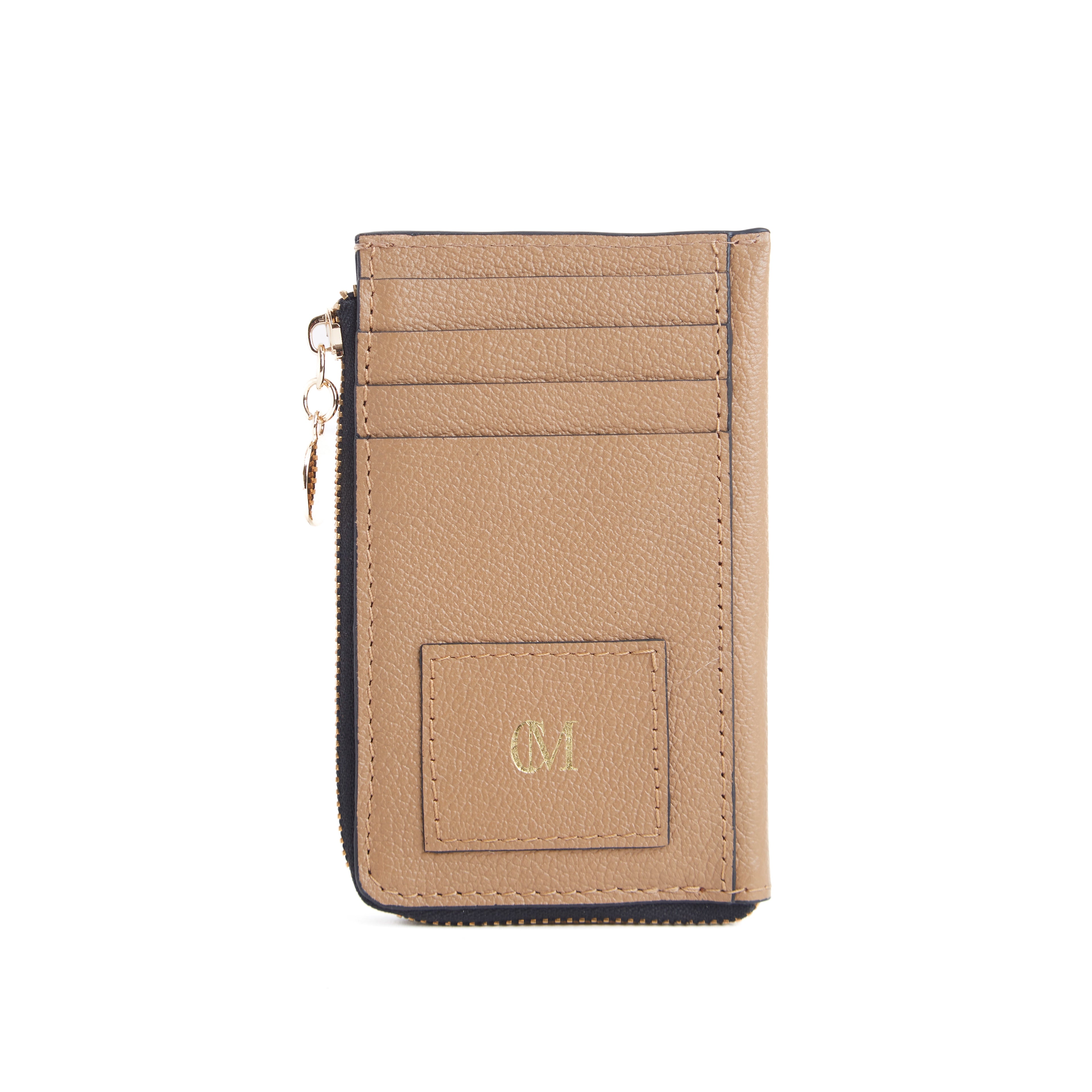 Card and coin wallet-Tan