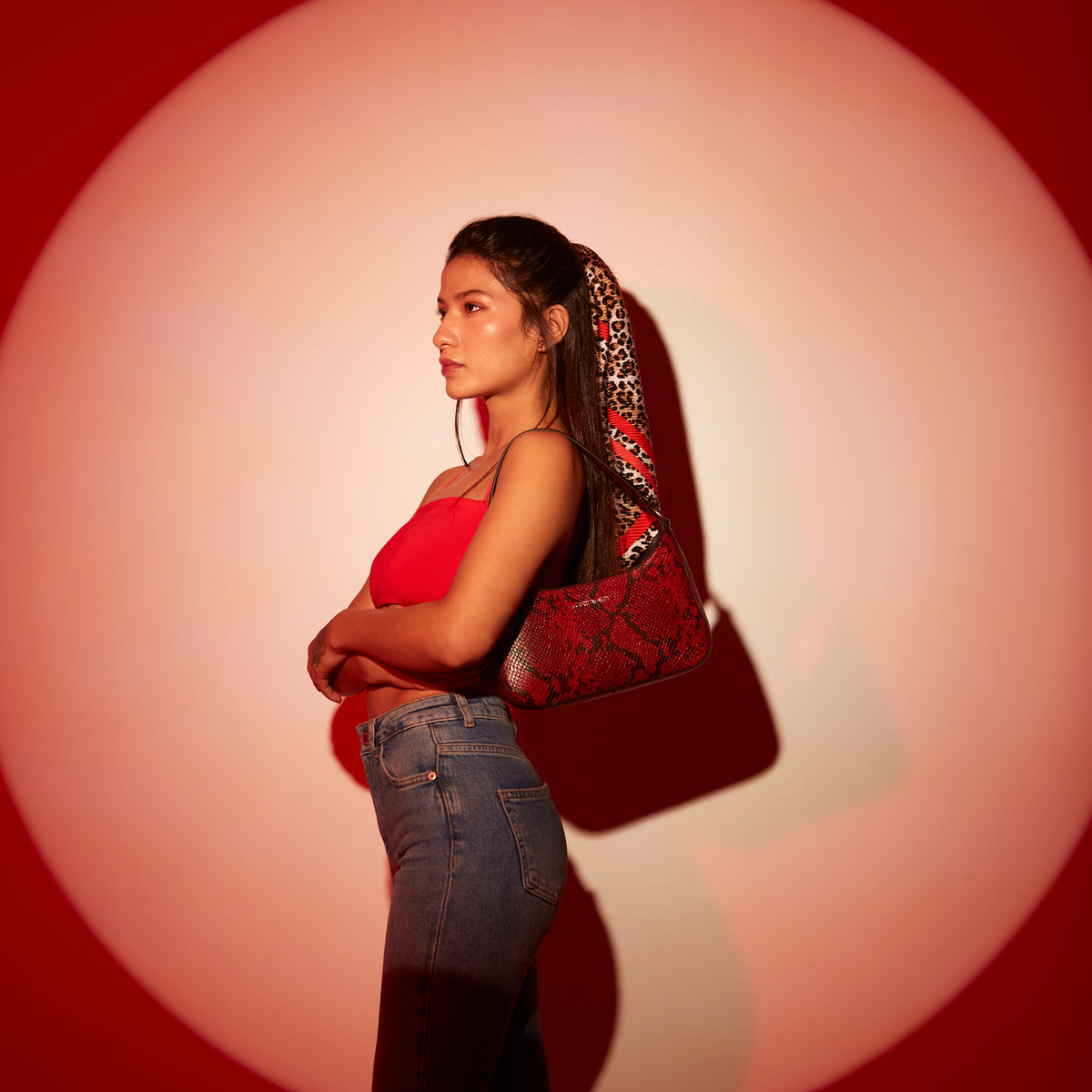 Shoulder Bag-Red
